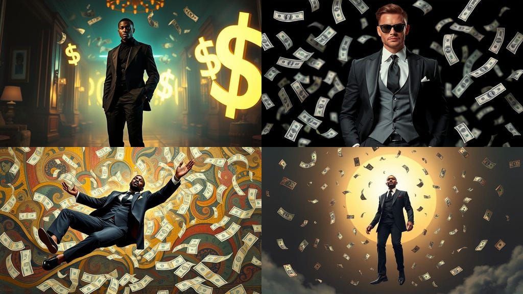 Luxury Tycoon Soars in Black Tie Elegance