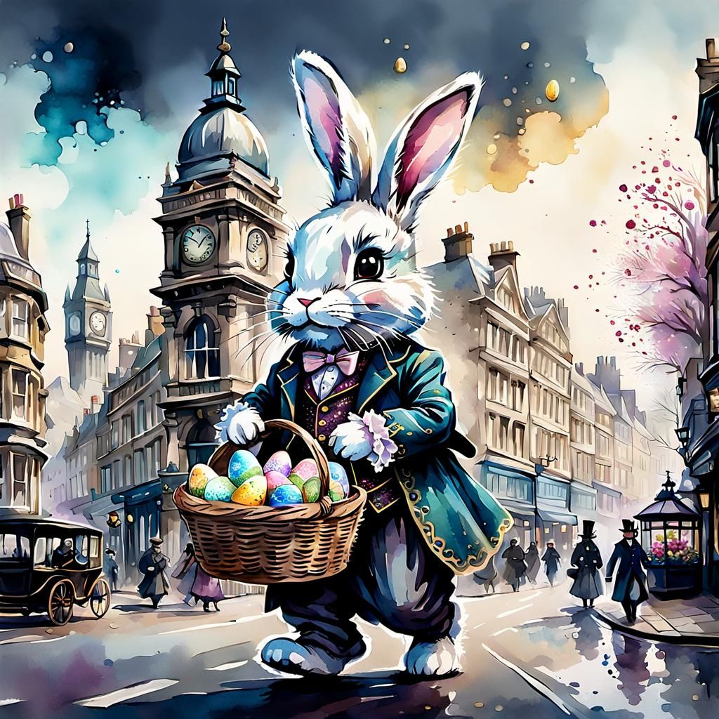 Victorian-era Easter Bunny