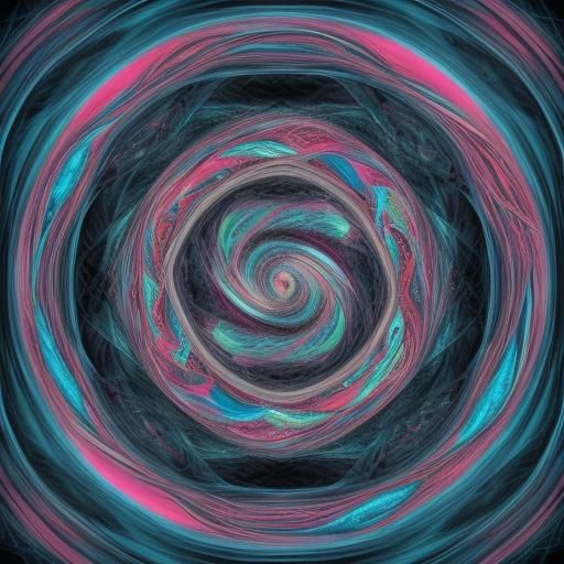 Surreal Hermite Matrix in Vibrant Digital Dreamscape