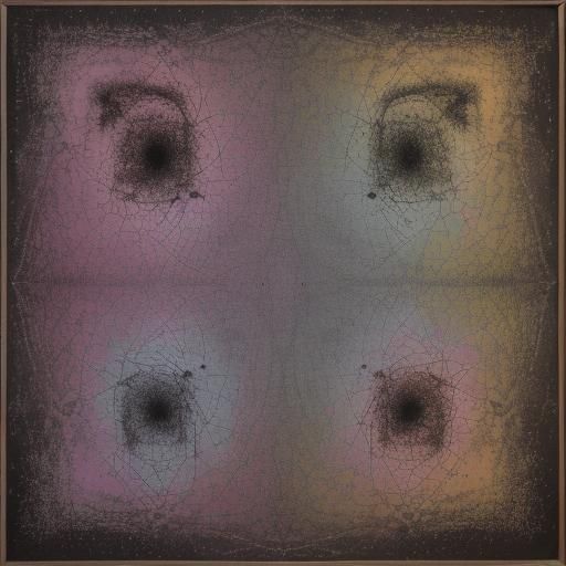 Abstract Expressionist Hermit's Mathematical Awakening