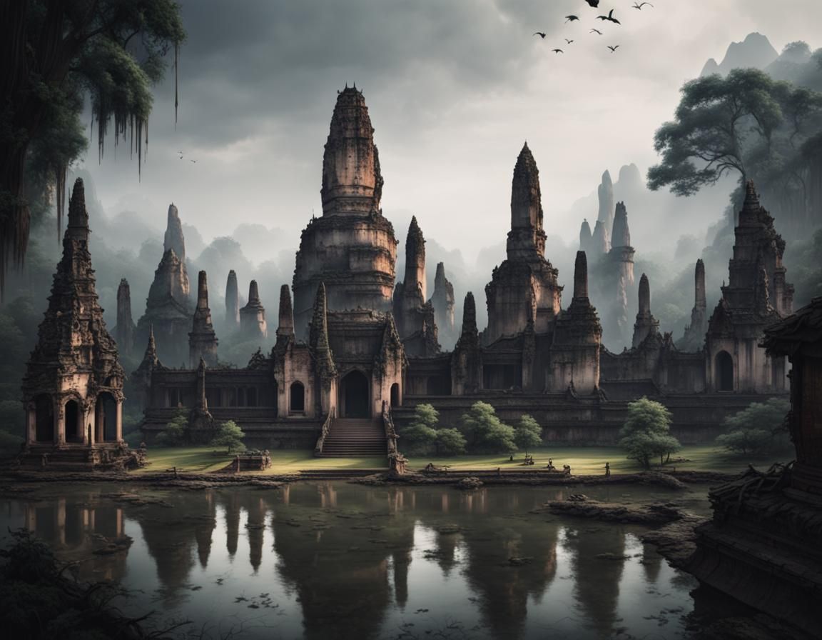 Atmospheric Sukhothai Ruins in Zhangjiajie Style