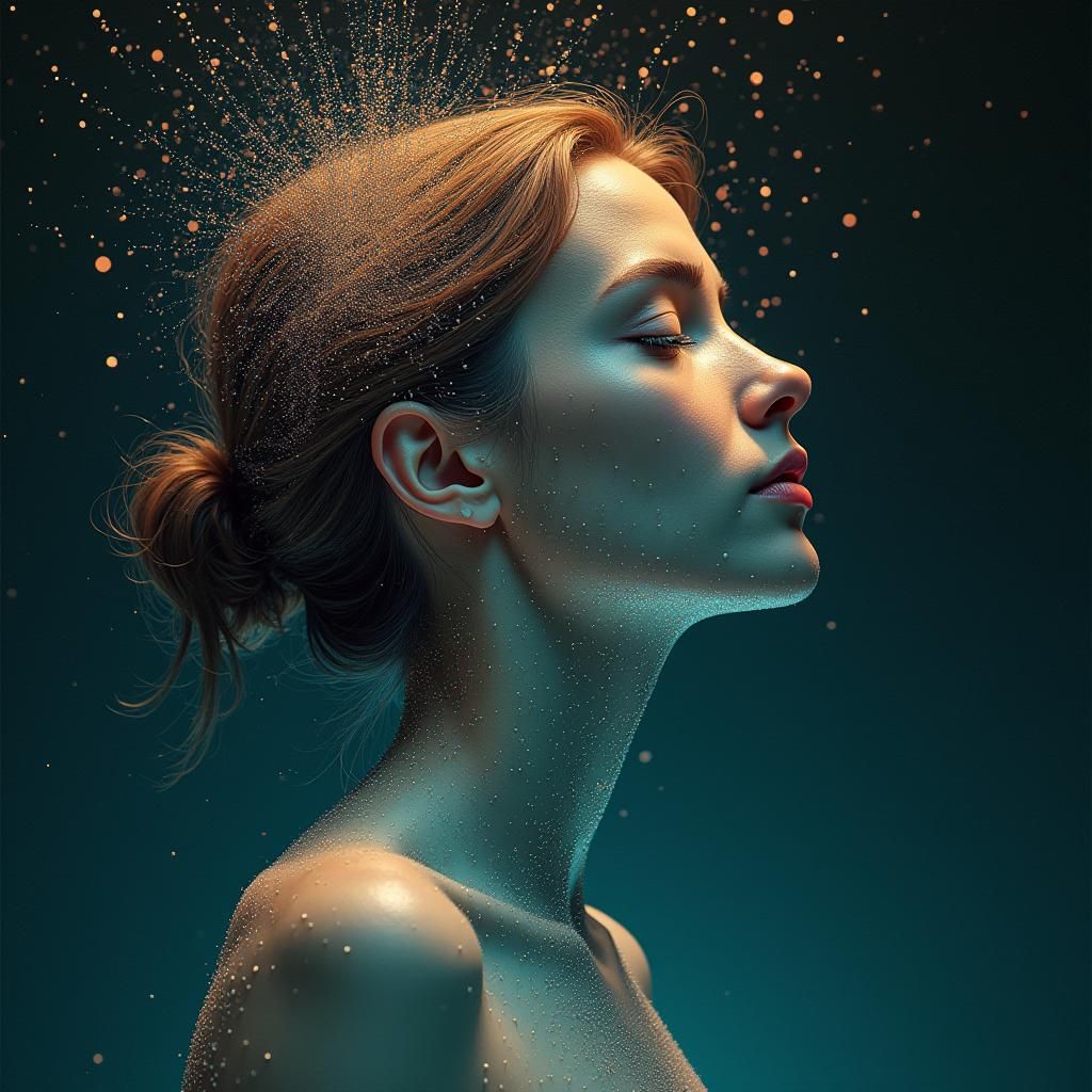 Golden Aura: Mental Reprogramming in Digital Art