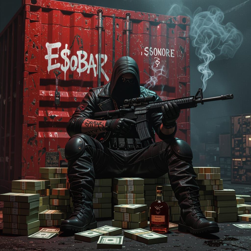 Counter-Strike Character Asleep in Dystopian Battlefield