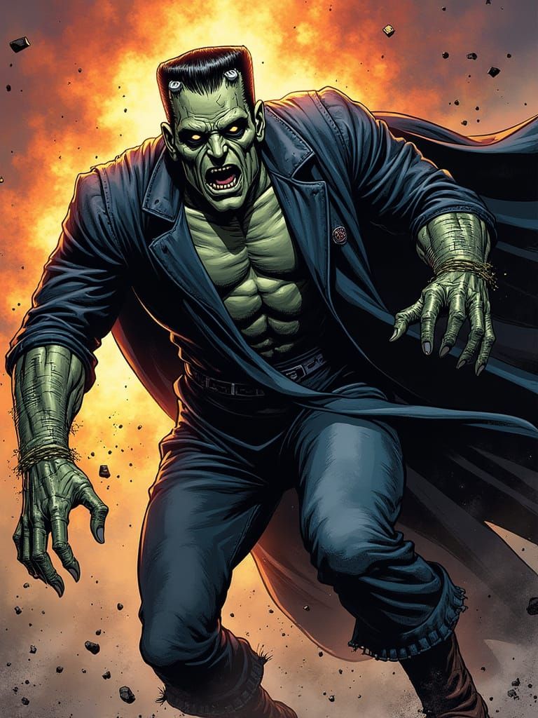 Frankenstein takes a tumble!