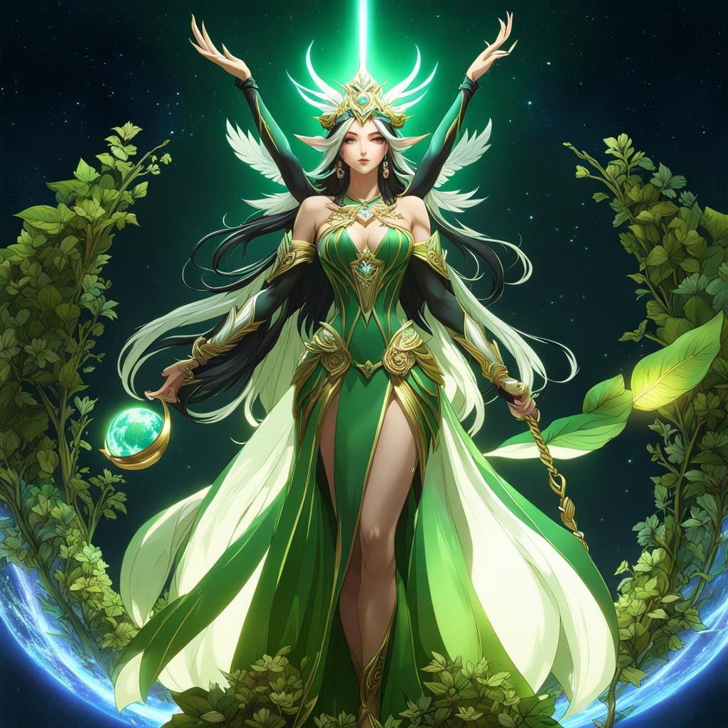 Goddess Gaia, the spirit of Mother Earth