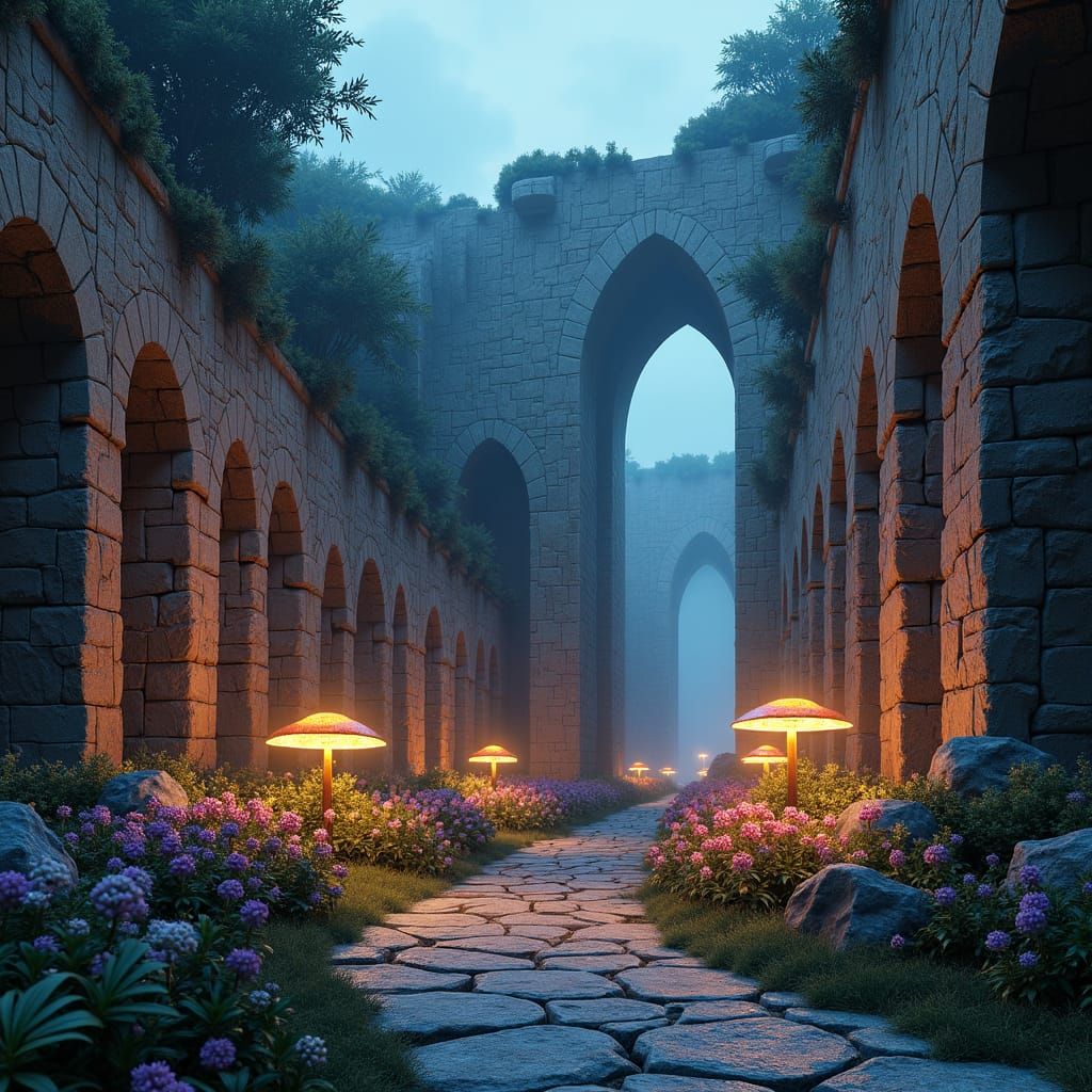 Colossal Coliseum Under Twilight Sky