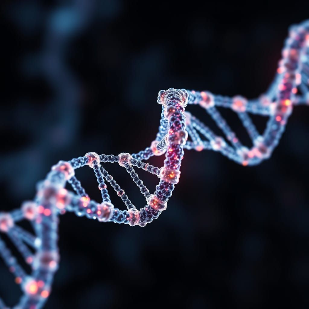 Hyperrealistic DNA Masterpiece in Cinematic Style