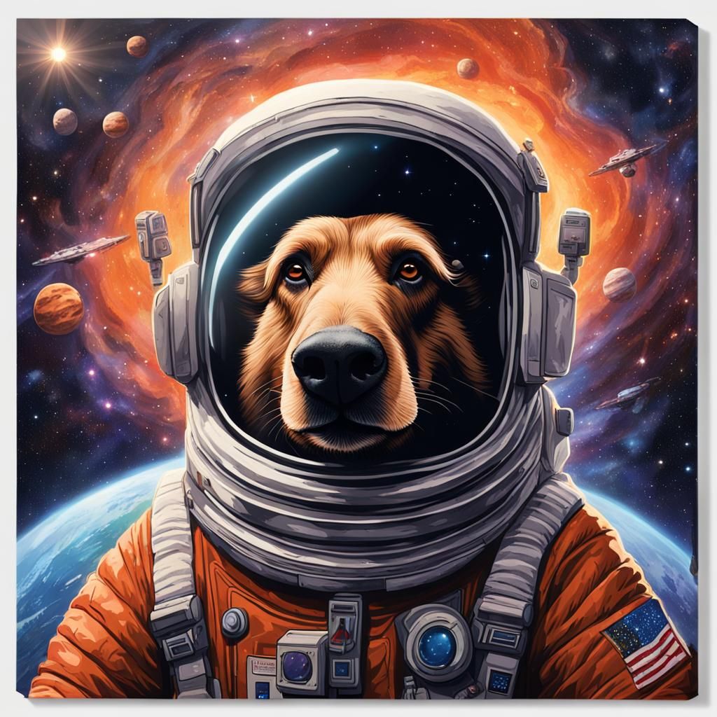 Alf in Space: An Epic Astronaut Portrait