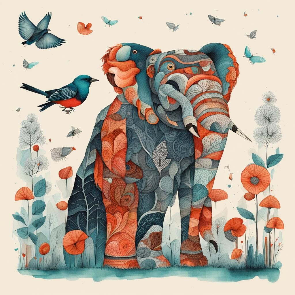 Dreamy Whimsical World in Watercolor