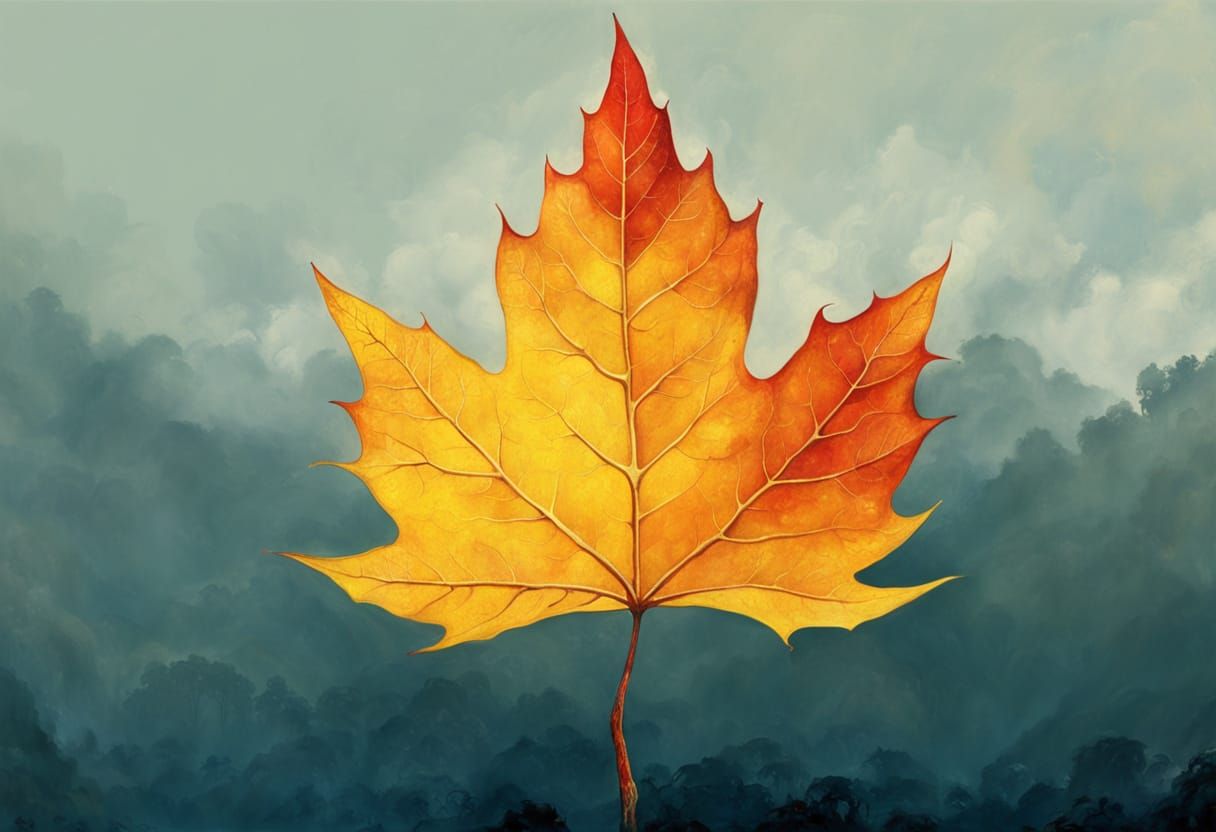 Vast Autumn Landscape in a Detailed Fine Art Style