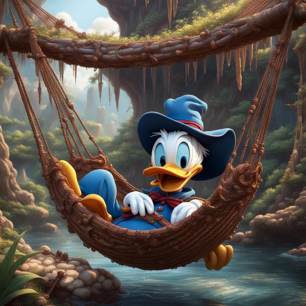 Donald Duck in Hammock