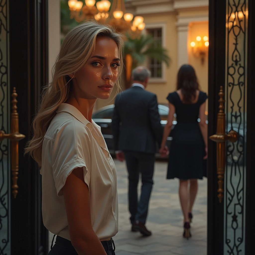 Woman's Farewell: A Detailed Matte Painting