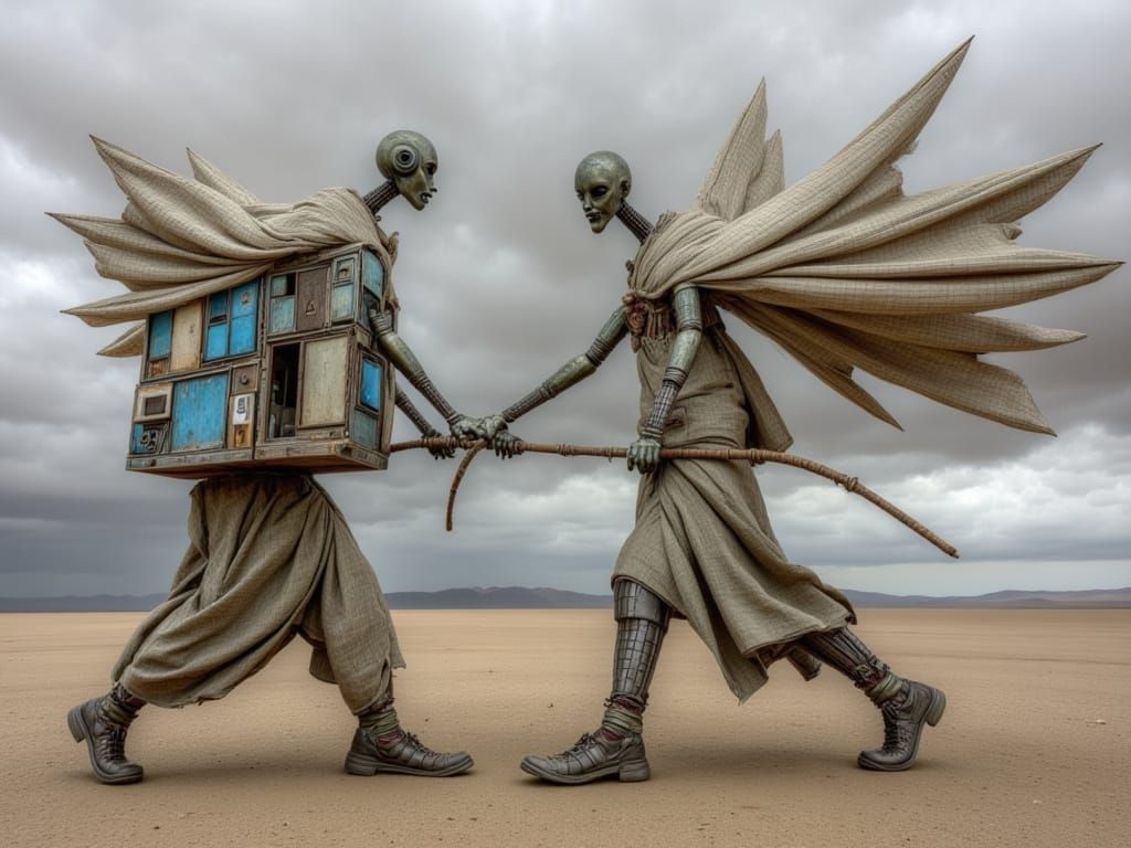 Desert Giants in Photo-Surrealist Style