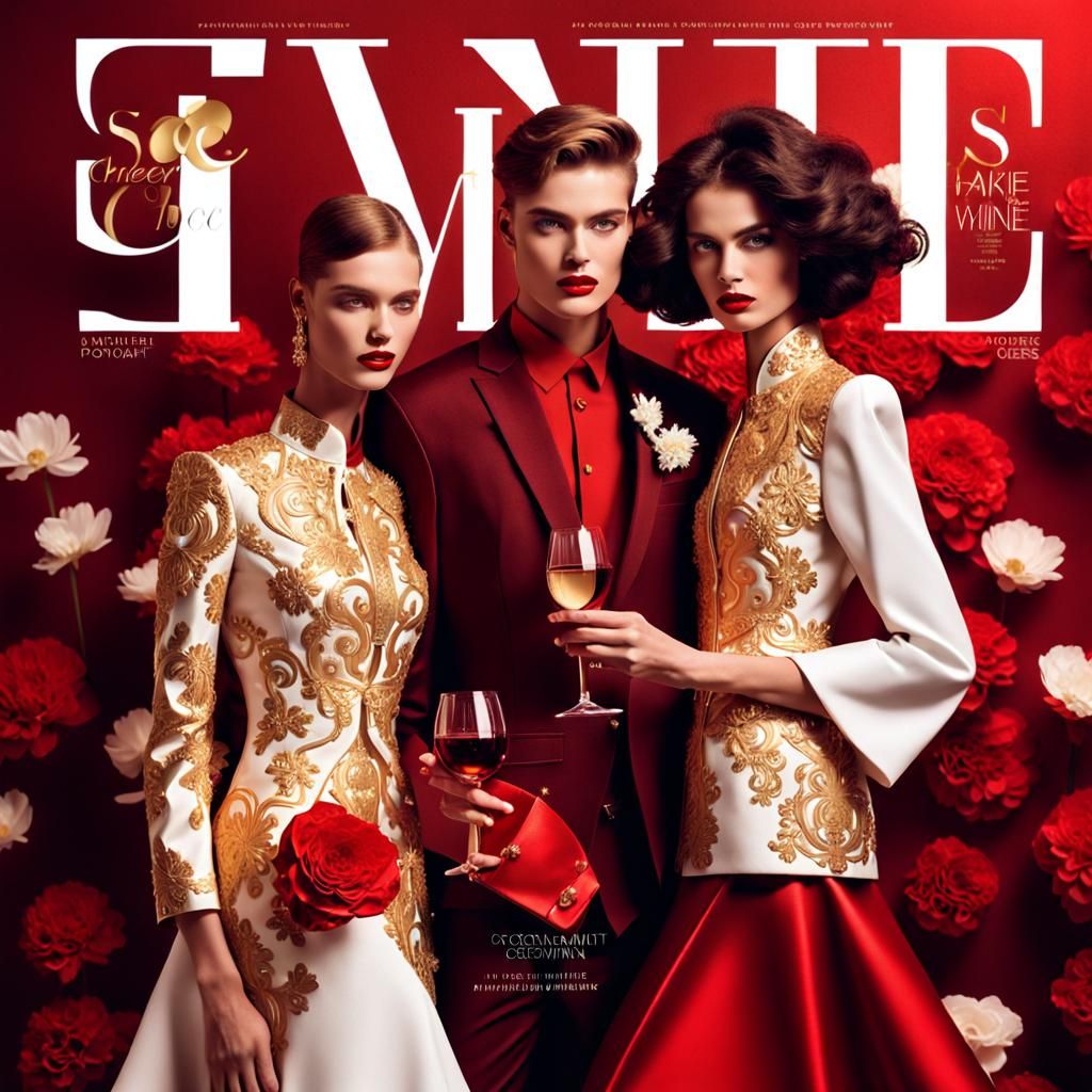 Futuristic Fashion Magazine Cover Design