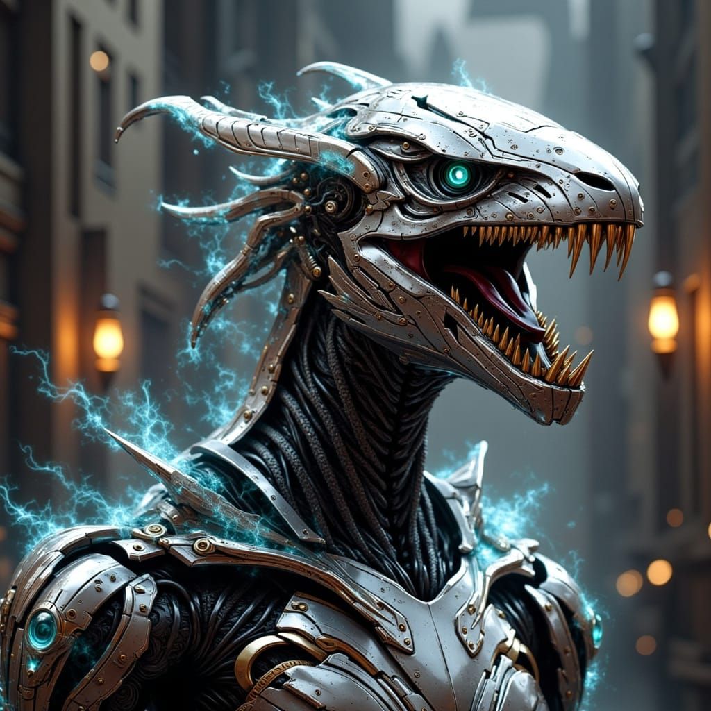 Mechanical and Ominous AI Art