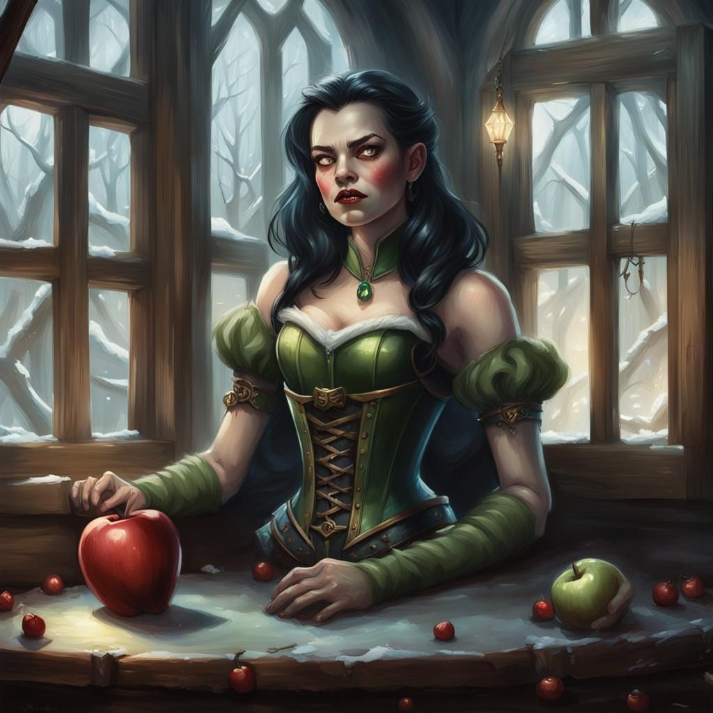 Poisoned Apple's Curse: Snow White Portrait in Erotic Art St...