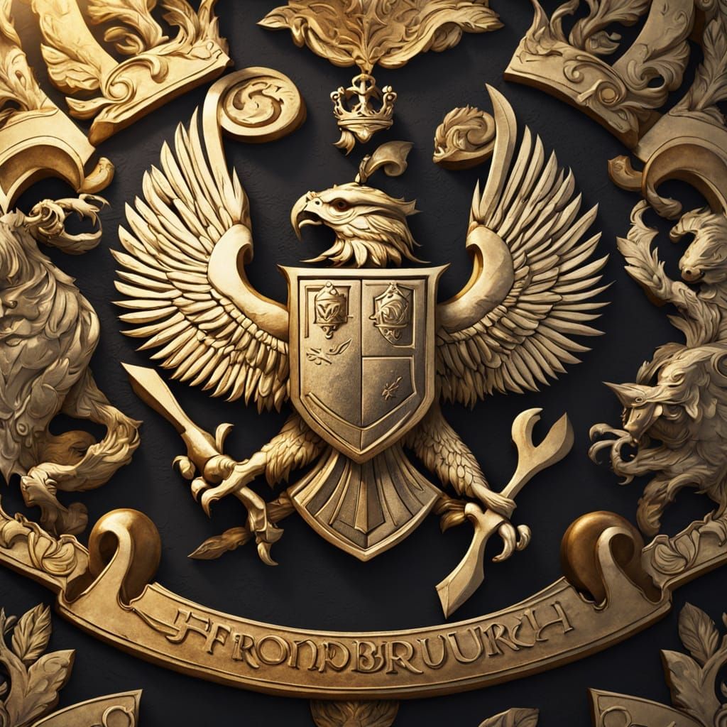 Detailed Heraldic Arms as Fantasy Concept Art