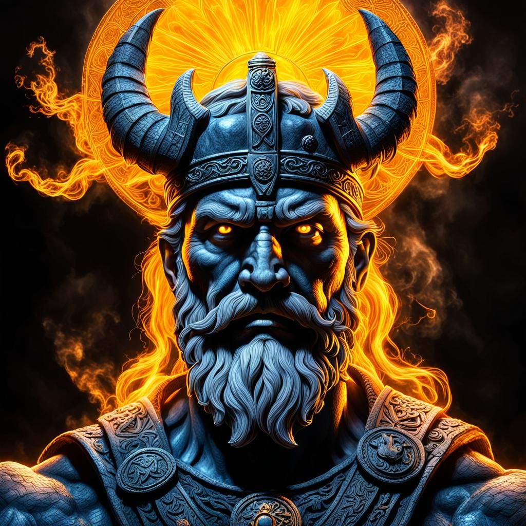 Hyperrealistic Norse God Balder in Sunlight