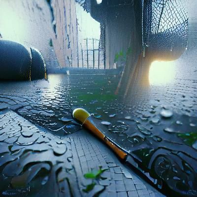 Rainy Day in the Bronx: 3D Rendered Scene