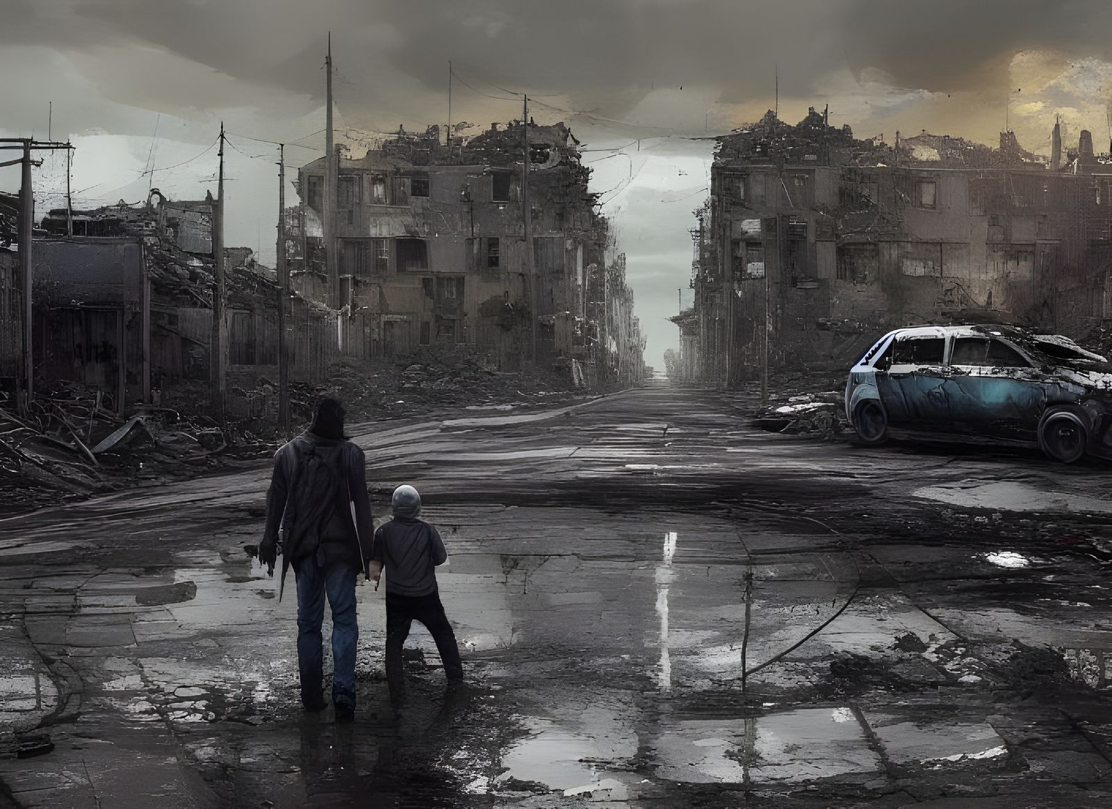 Post-Apocalyptic Father and Son Journey