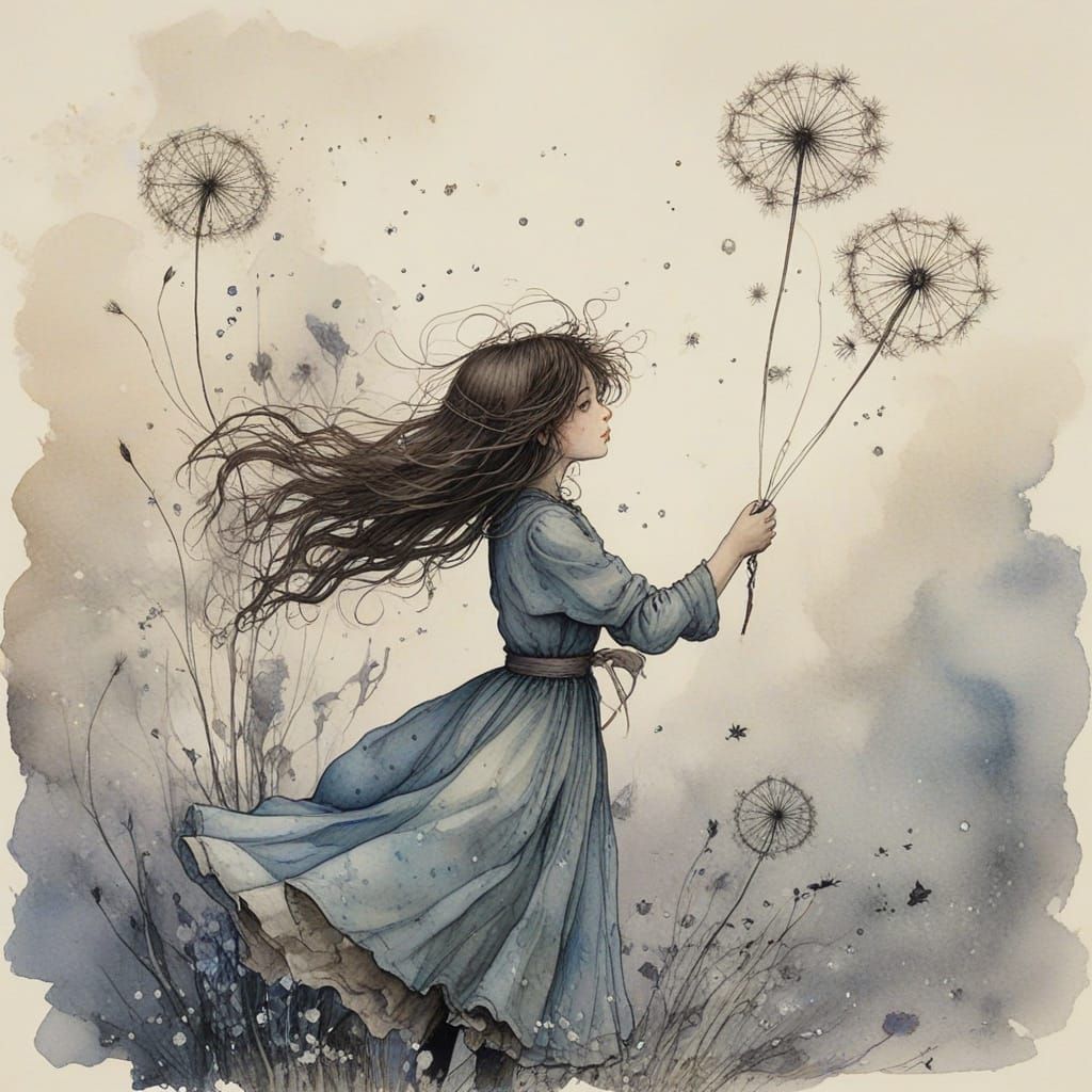 Nebular Watercolor Liminal Space of Childhood Wonder