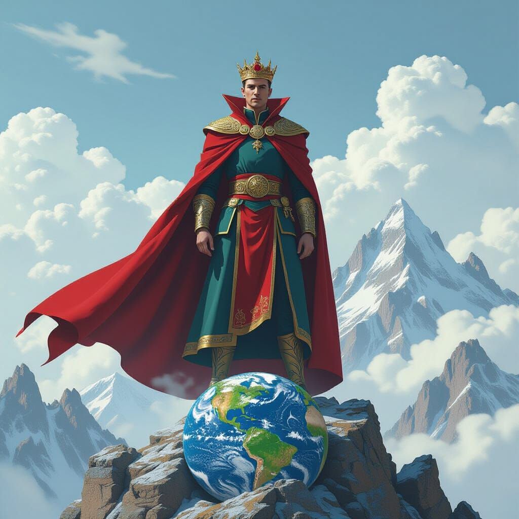 Powerful Leader Commanding a Dystopian World