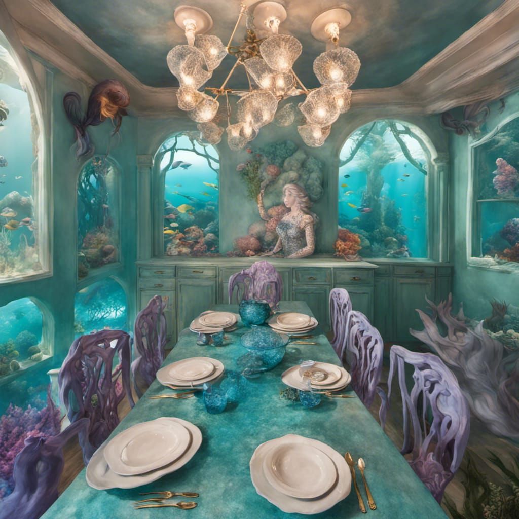 Underwater Royal Mermaid Dining Room