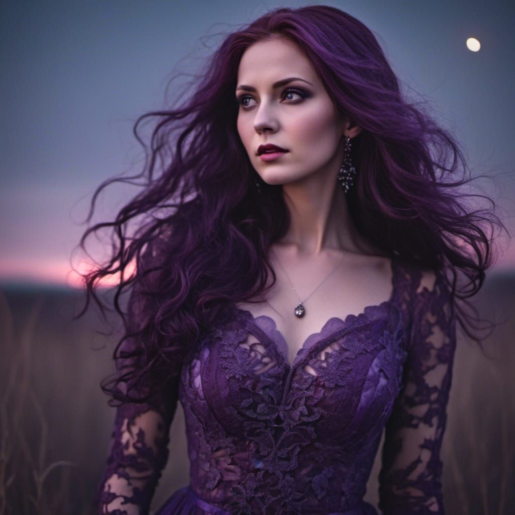 Gothic Vampire Portrait in a Dark Fantasy Style