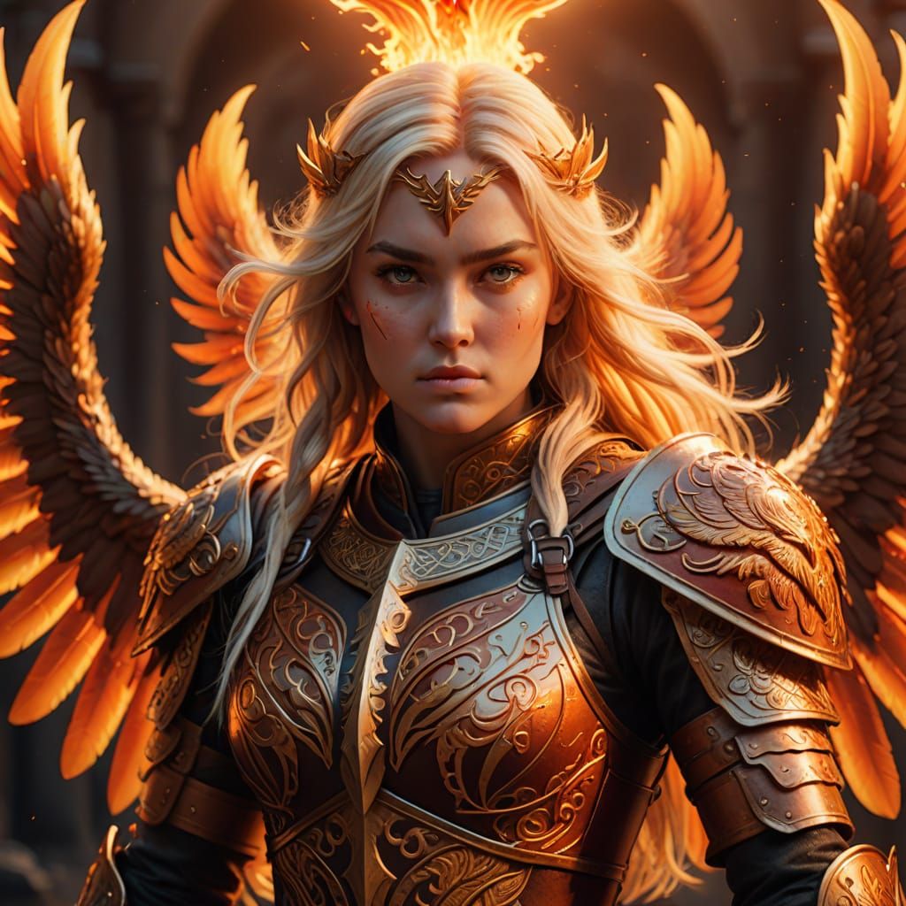 Nordic Fantasy Warrior in Ornate Leather Armor