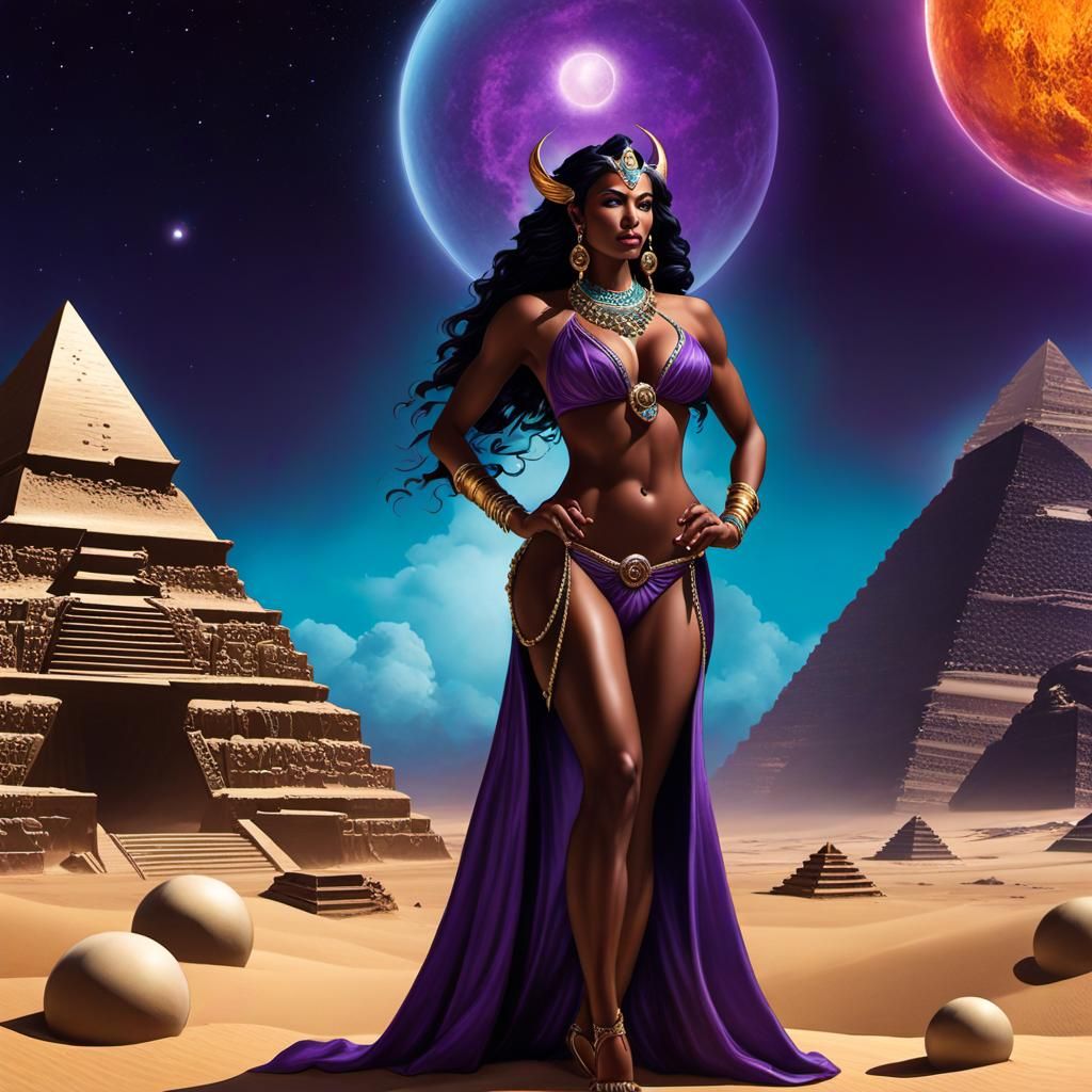 African Demon Sorceress Album Cover Art