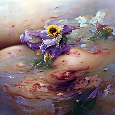 Bruises and Flowers: An Oil Painting