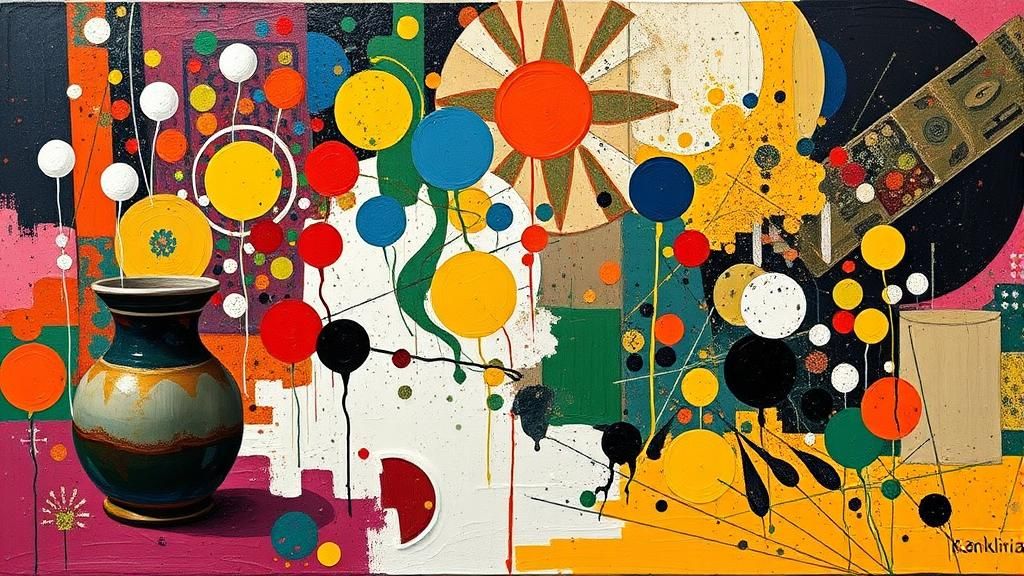 Abstract Alchemy with Impasto Technique