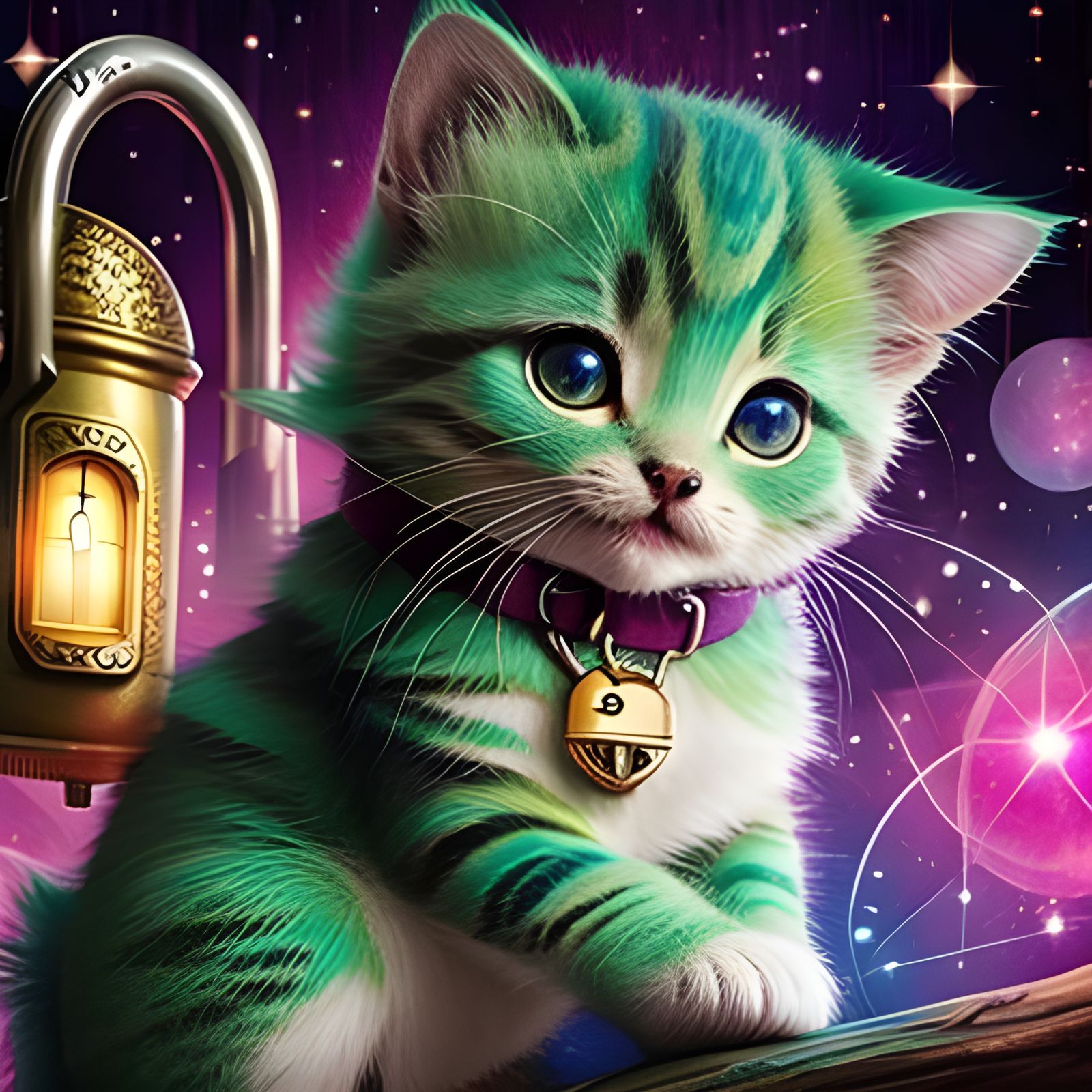Antique Lock Enchantments with Nuclear Kittens