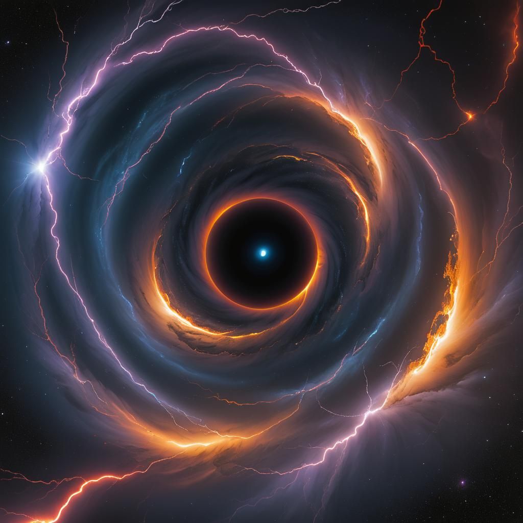 Stratospheric Anomaly Enters Black Hole with Lightning