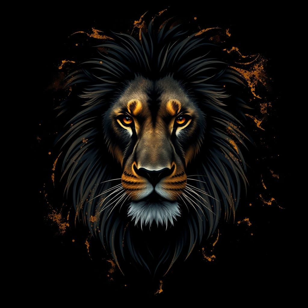 Ethereal Lion in Darkened Realms