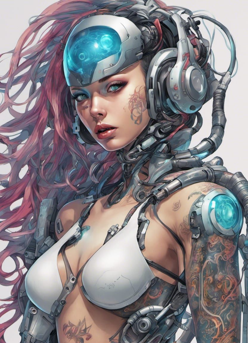 Cyborg Girl: Human and Machine in Harmony