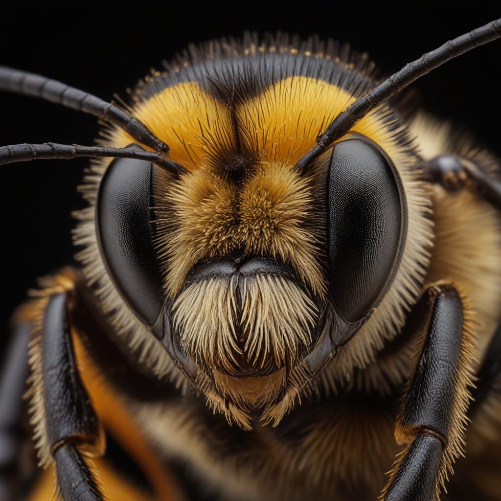 Bee Macro Cinematic Masterpiece