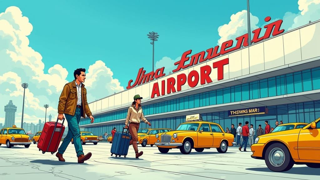 Daring Comic Book Scene at Tehran's Bustling Imam Khomeini A...