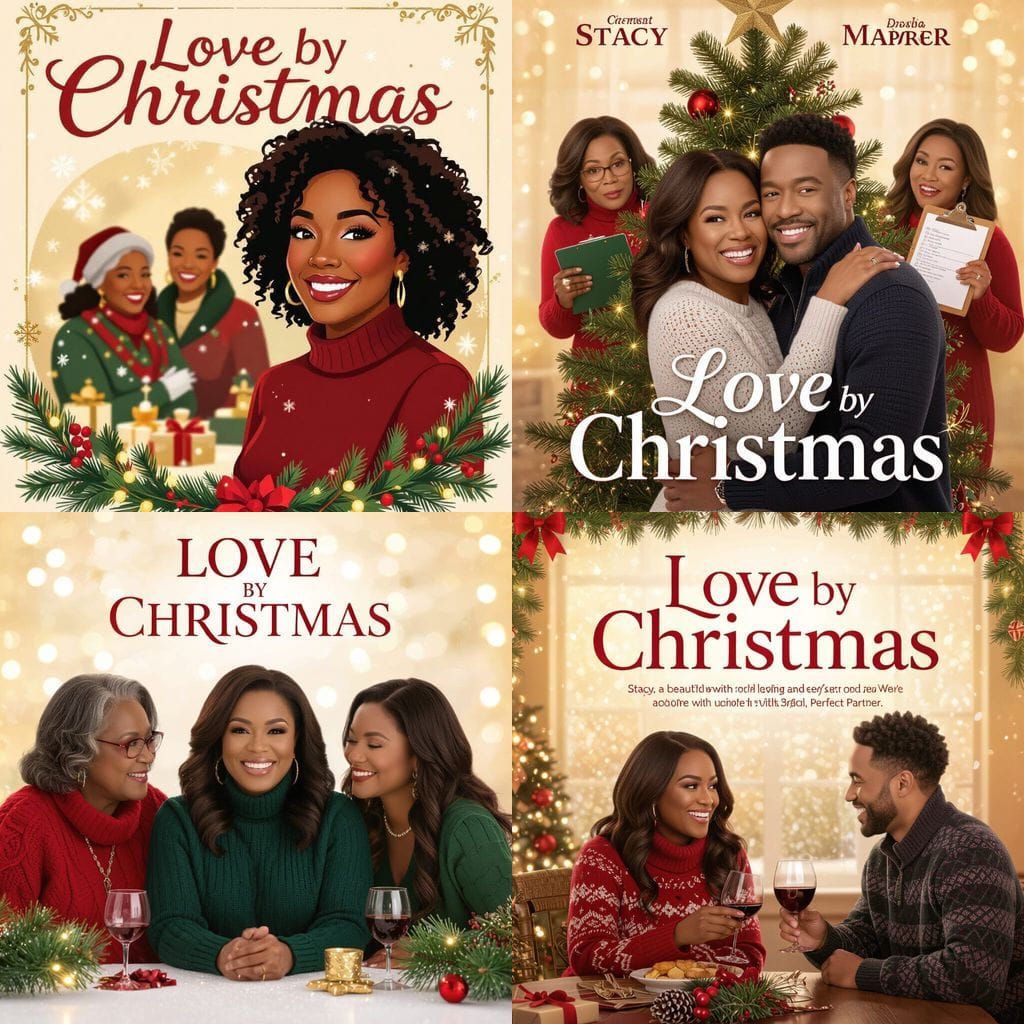 Christmas Romance Movie Poster: Love by Christmas