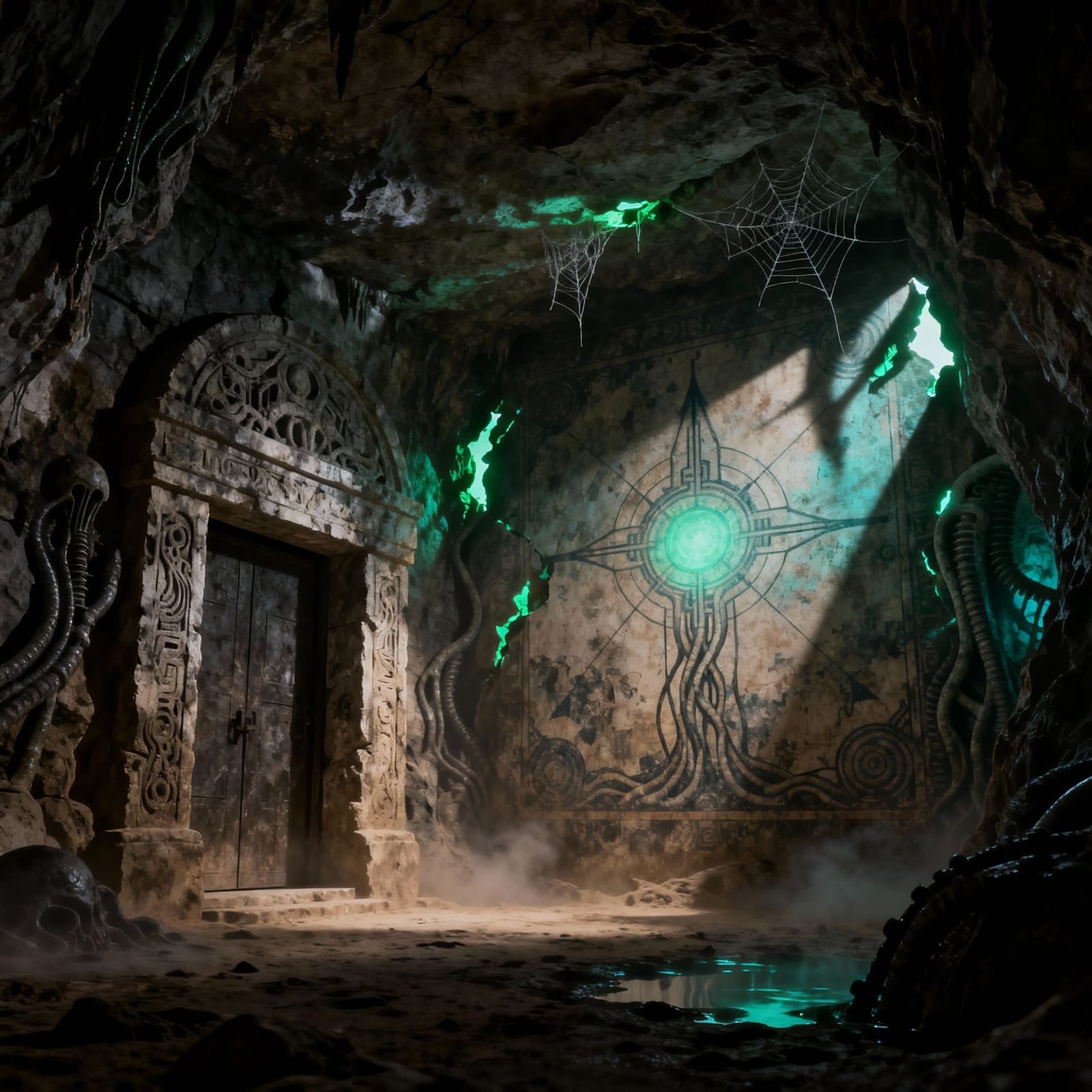 Mysterious Cave Fresco Depicting Reality's Fabric