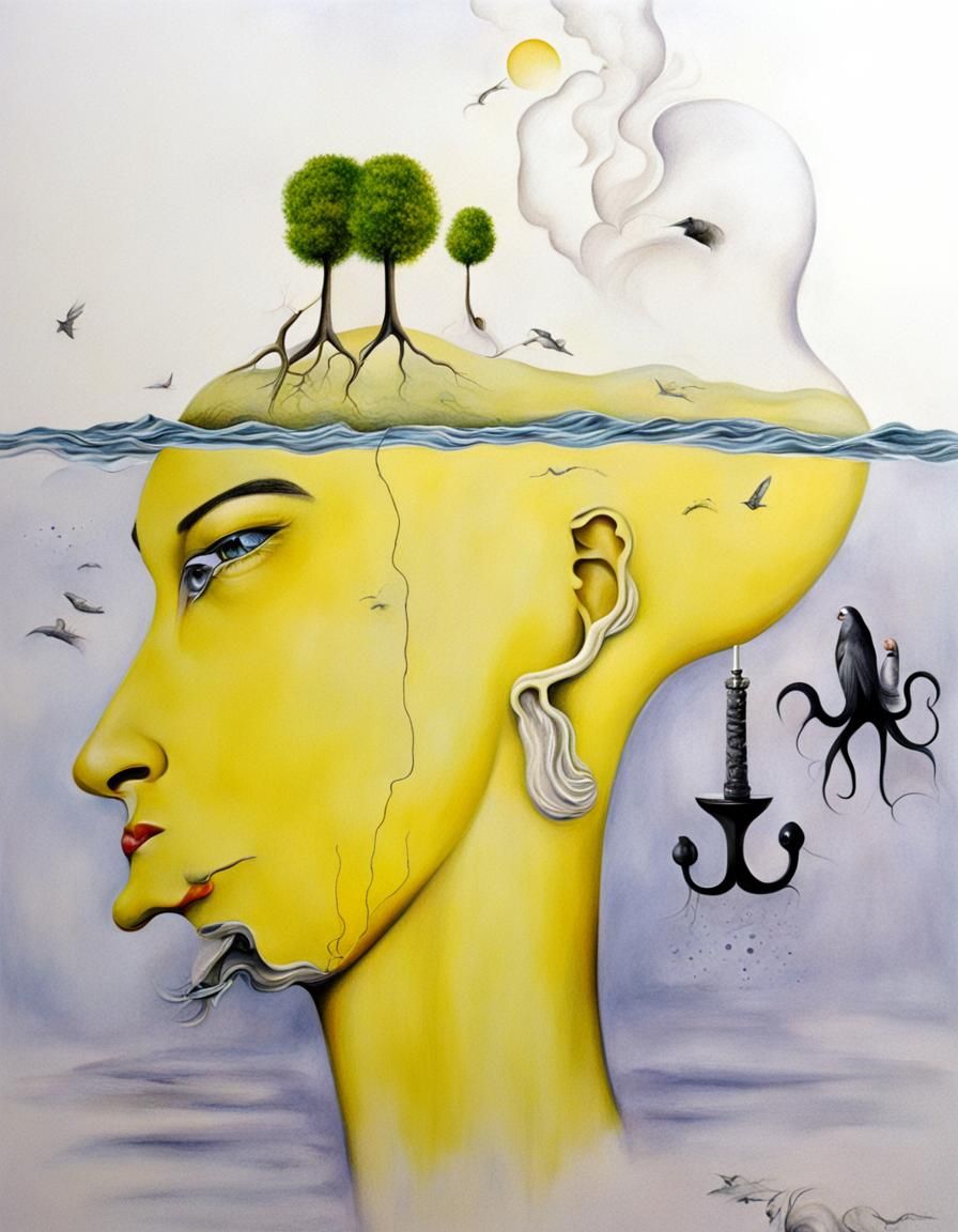 Surreal Vignette Blending Realism and Dreamscape