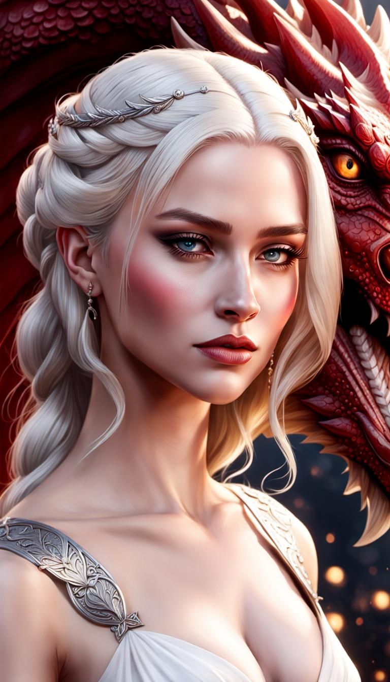 Targaryen-Inspired Fantasy Girl Portrait in Ultra Realistic ...