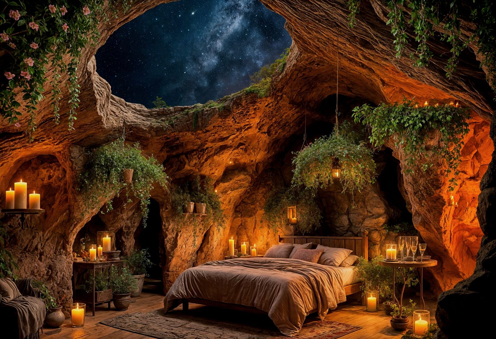 Cozy Cave Bedroom