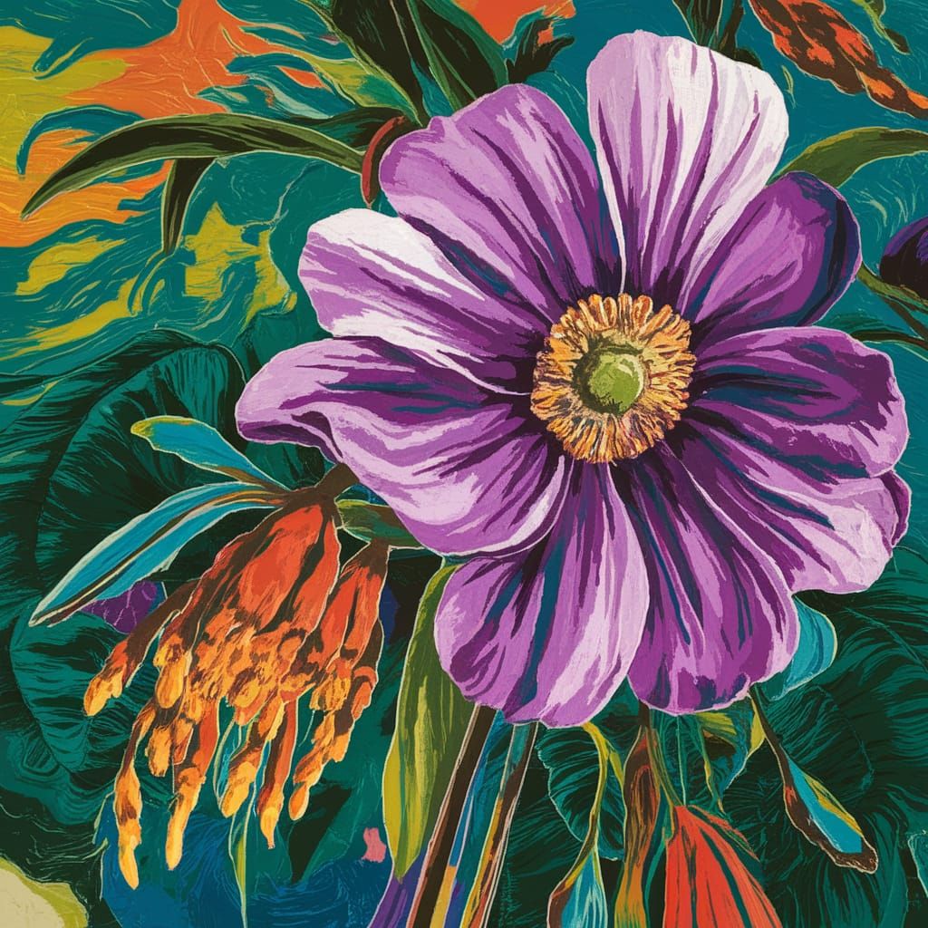 Sovereign Green Floral Abstract Texture