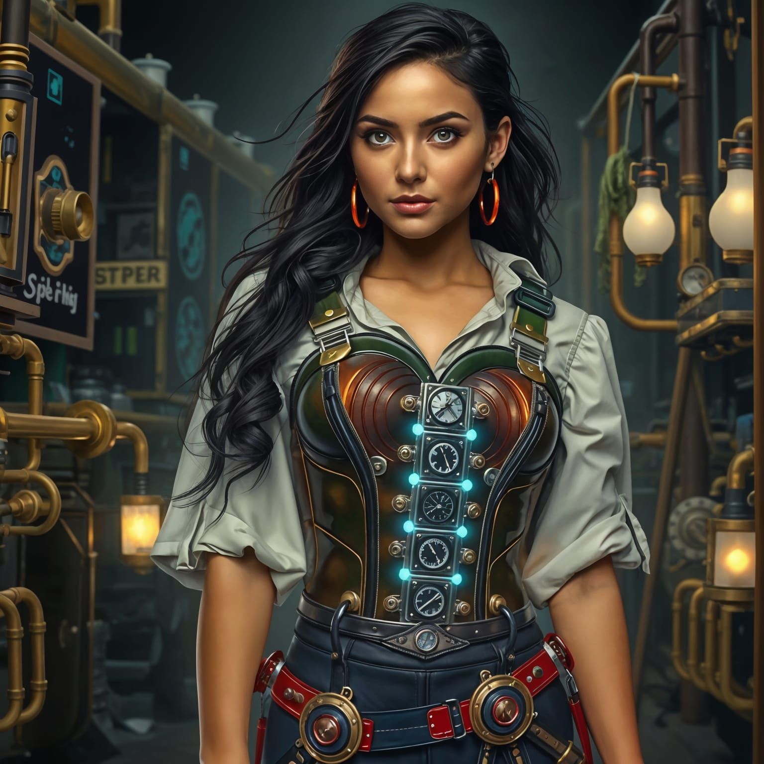 Steamy Steam Punk Babe