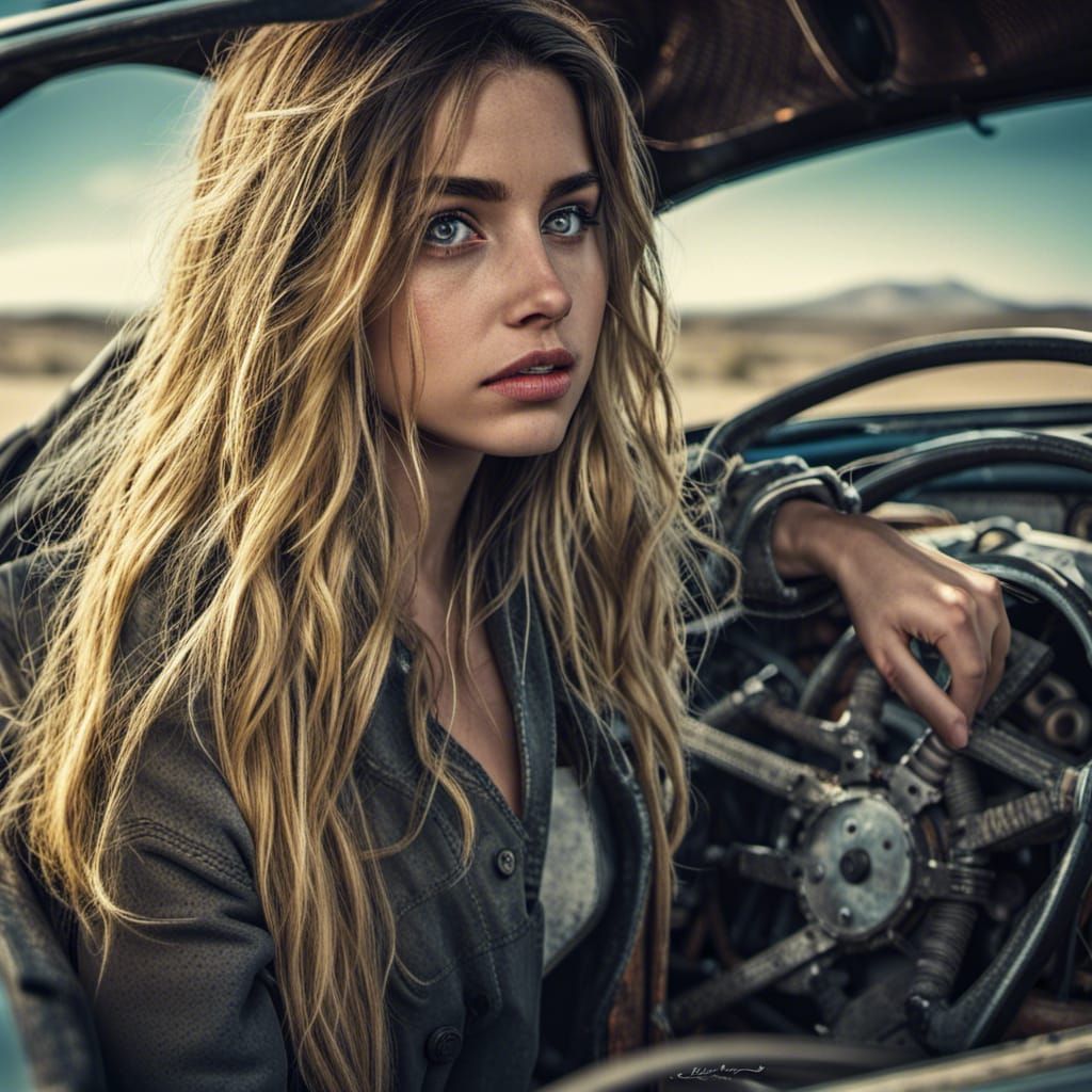 Ana De Armas as Young Automechanic in HDR
