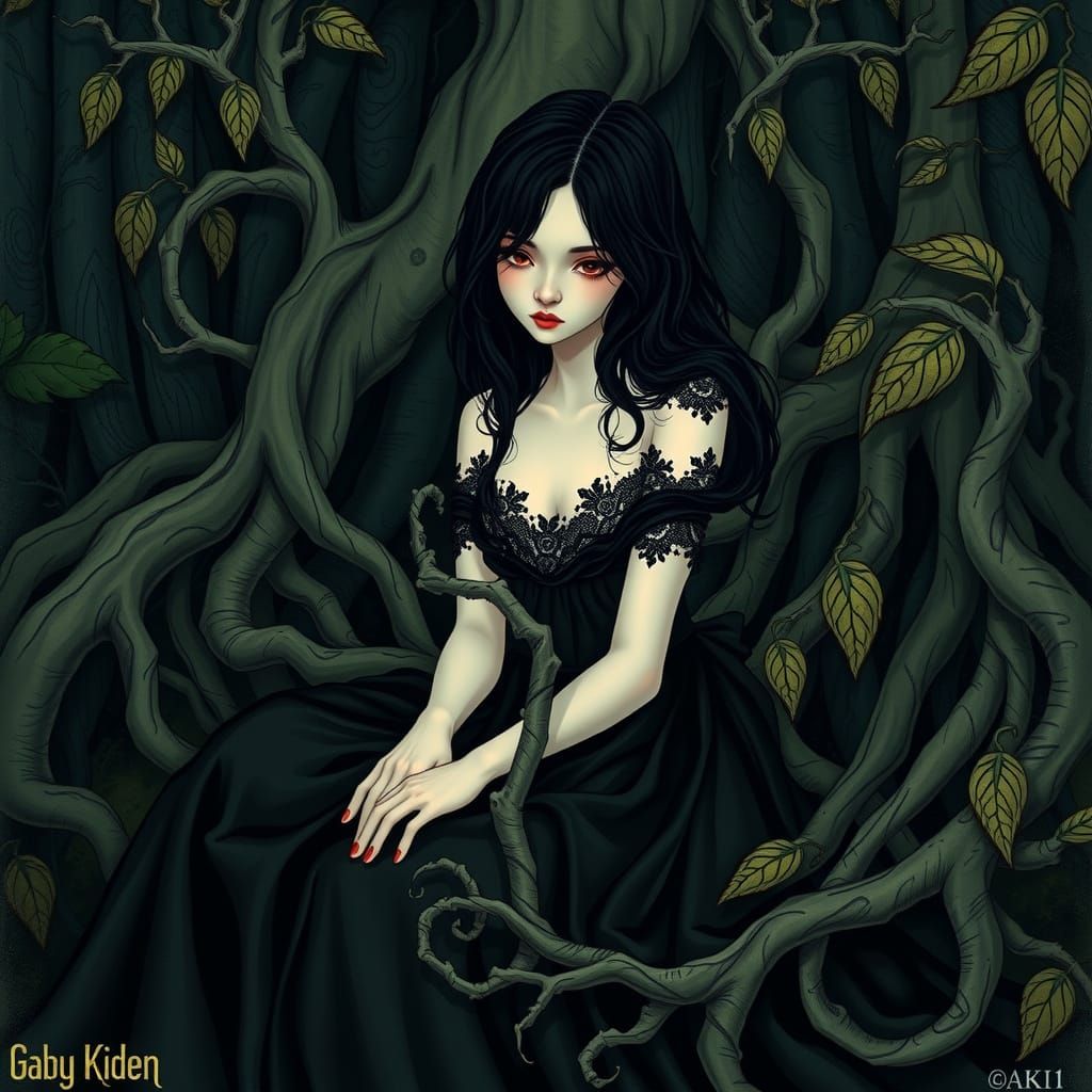 Whimsical Melancholy in a Mystical Forest