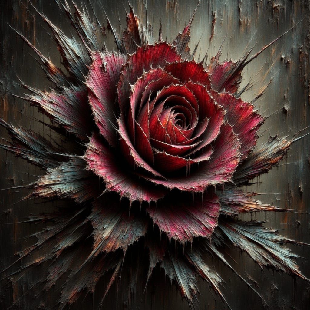 Corroded Rose: Beauty in Decay
