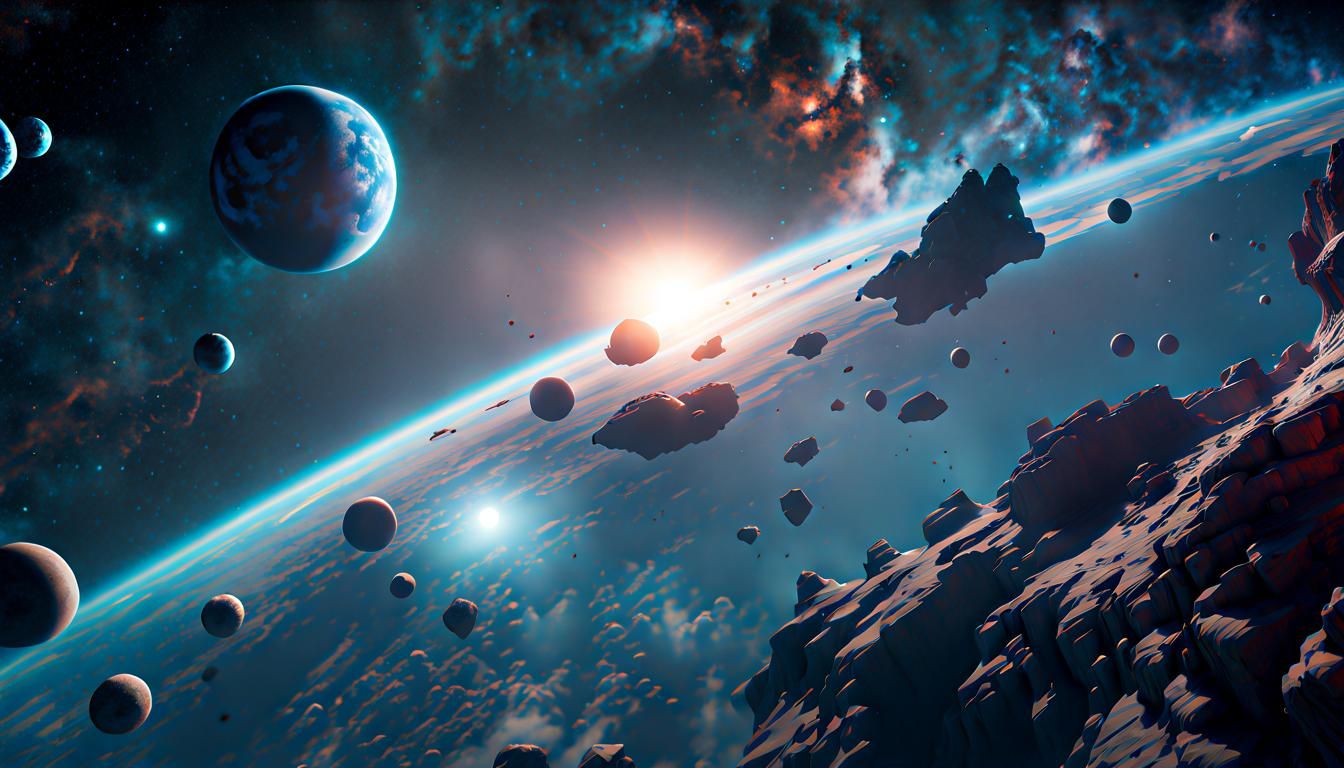 Realistic 3D Galaxy Render in 8K Resolution