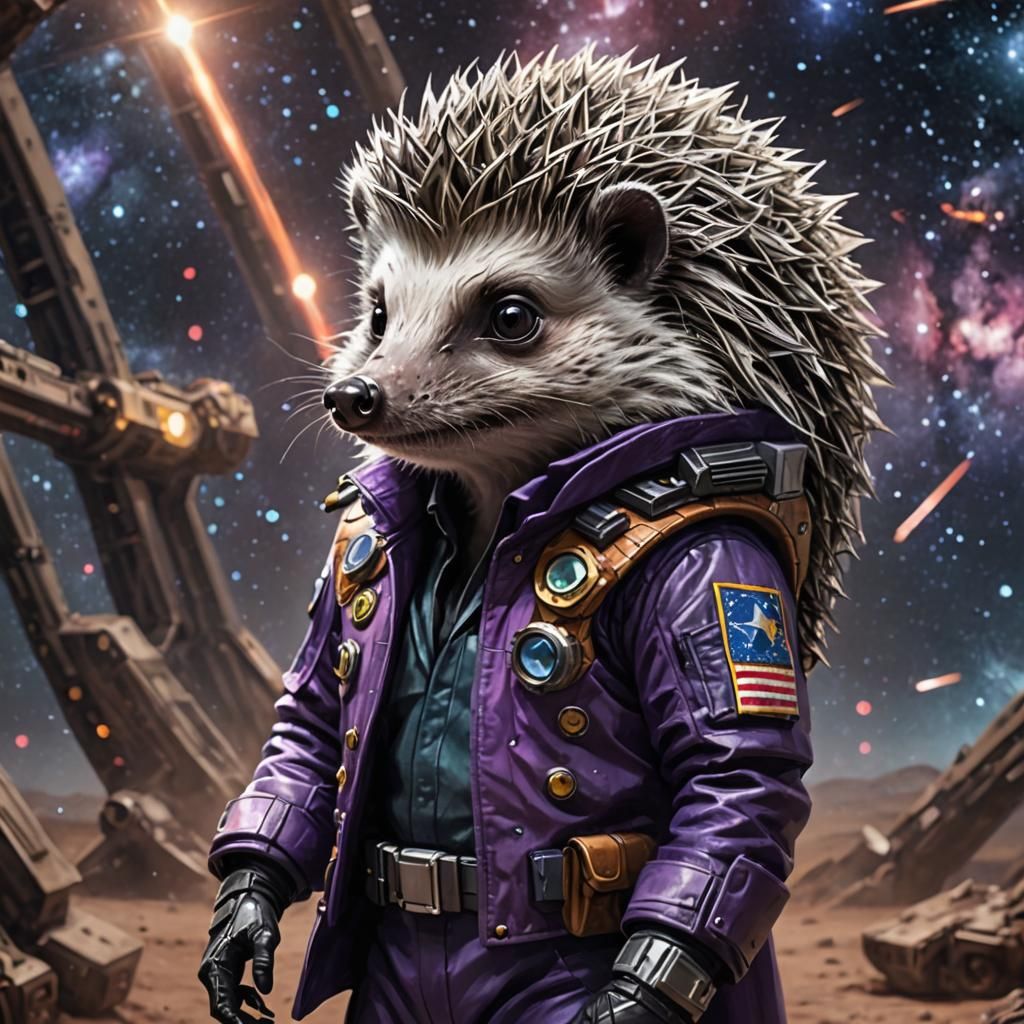 Hedgehog as Interstellar Joker Character